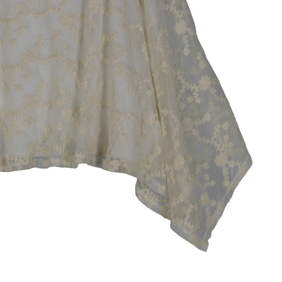 Coldwater Creek Purple Dress with Attached Cardigan Women 12 Ruffle Slinky - Picture 4 of 13